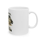 Bird Lover Mug — "Fed Them Once. Fed Them Once. They Own Me Now." Cute Chickadee Coffee Cup