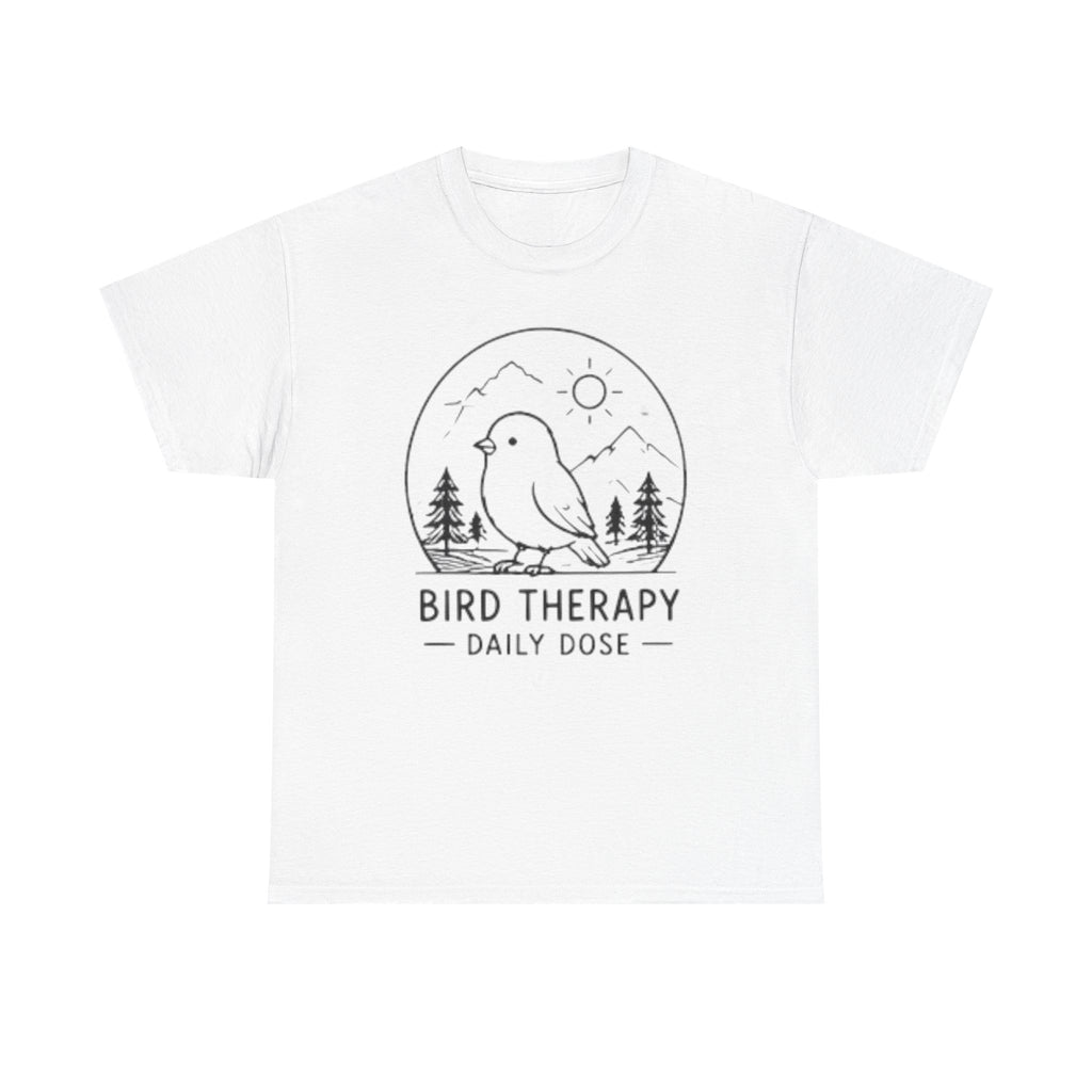 Bird Therapy T-Shirt — "Daily Dose" Nature Birdwatching Tee