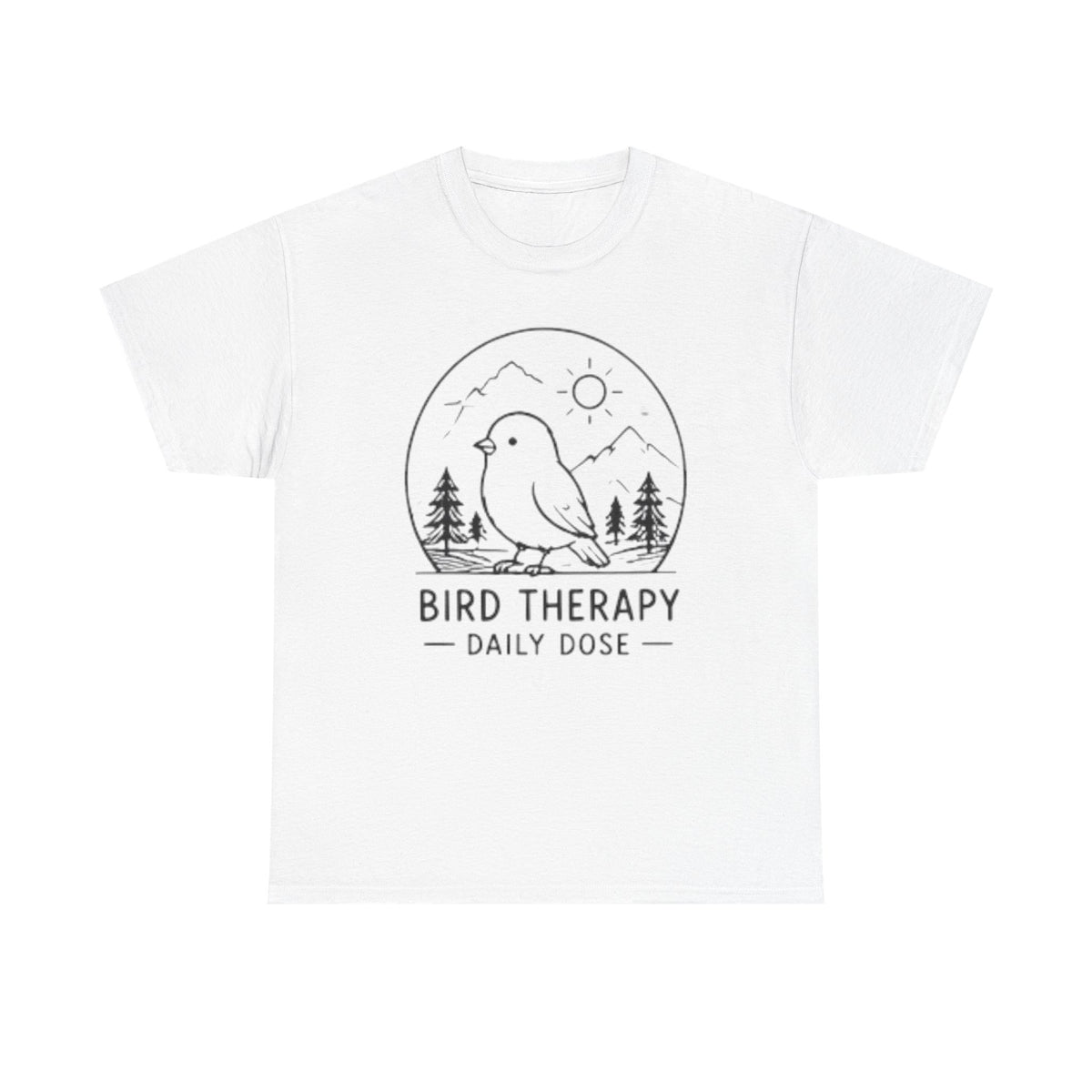 Bird Therapy T-Shirt — "Daily Dose" Nature Birdwatching Tee