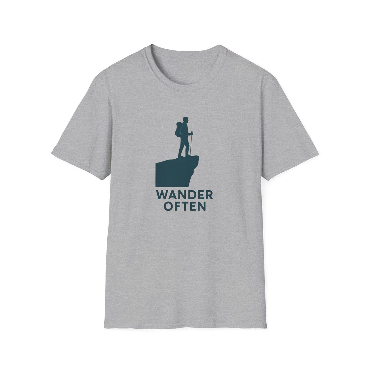 Hiker on Cliff T-Shirt