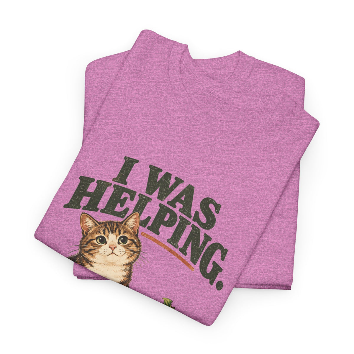 Cat “I Was Helping” T‑Shirt