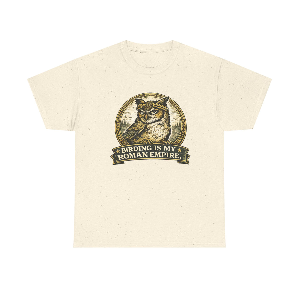 Birding Is My Roman Empire Tee — Owl Birdwatching Graphic T-Shirt