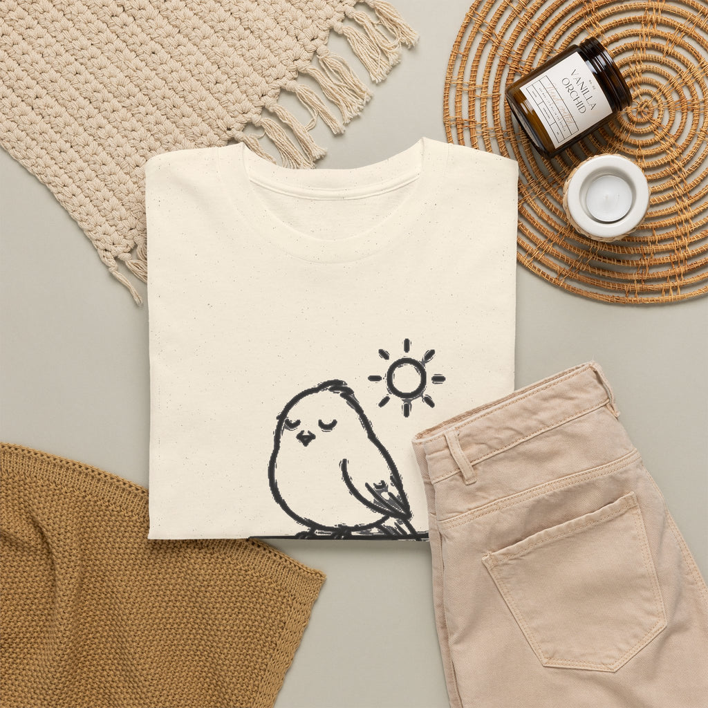 Choose Joy T-Shirt — Cute Bird 'Peck Negativity' Graphic Tee