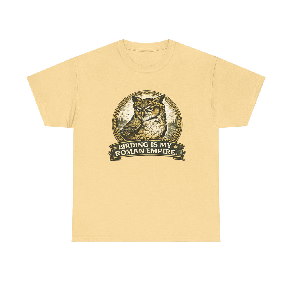 Birding Is My Roman Empire Tee — Owl Birdwatching Graphic T-Shirt