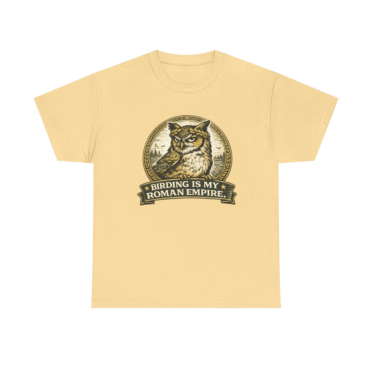 Birding Is My Roman Empire Tee — Owl Birdwatching Graphic T-Shirt