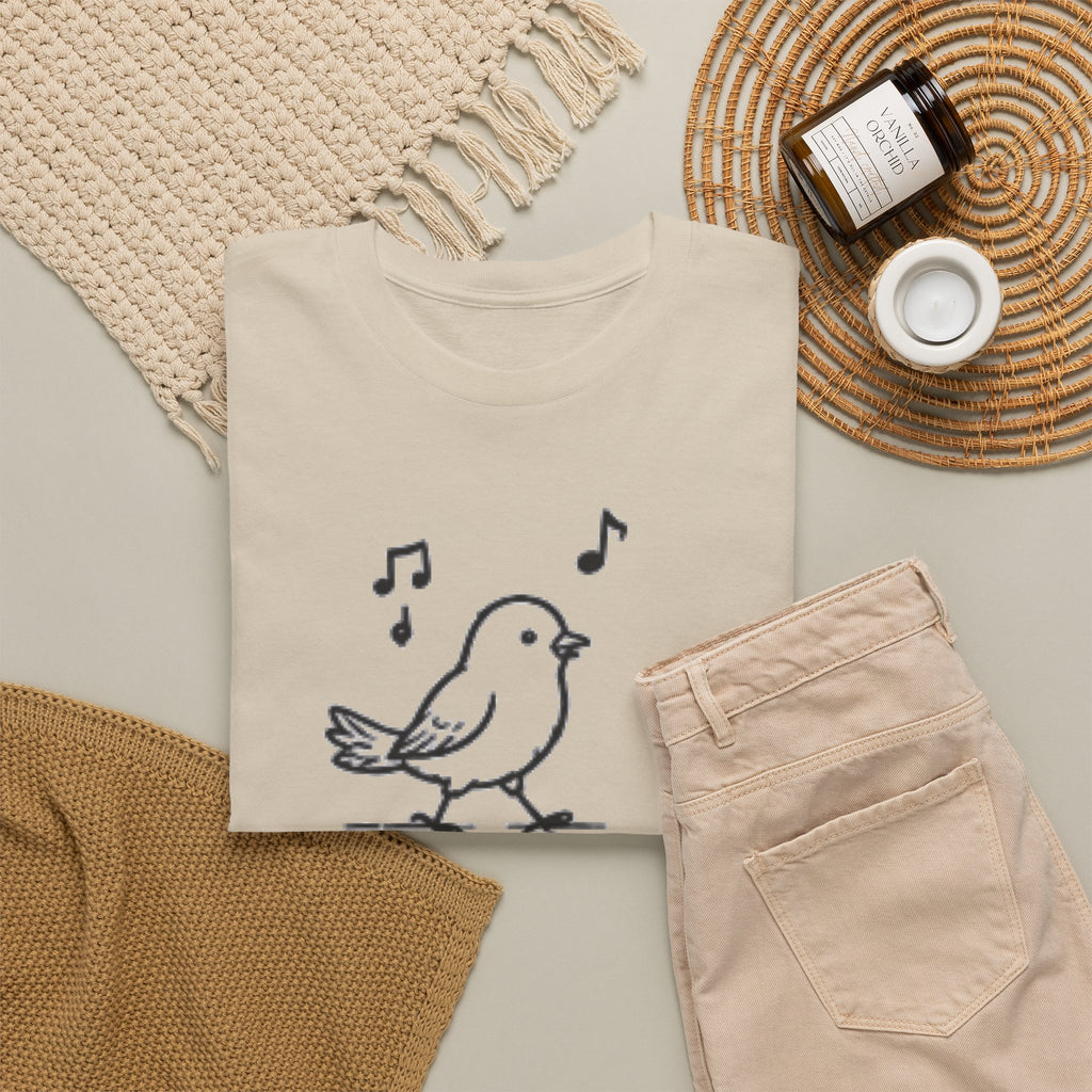 Bird Graphic Tee — "Good Days Are For Chirping" Cute Positive T-Shirt