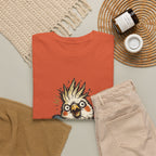 Unhinged & Fully Feathered Tee — Funny Cockatiel Bird Graphic T-Shirt