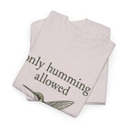 Hummingbird Tee — "only humming allowed" Vintage Bird Graphic Shirt