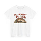 Please Do Not Disturb Cat T-Shirt — Cute Sleeping Cat Tee for Cat Lovers
