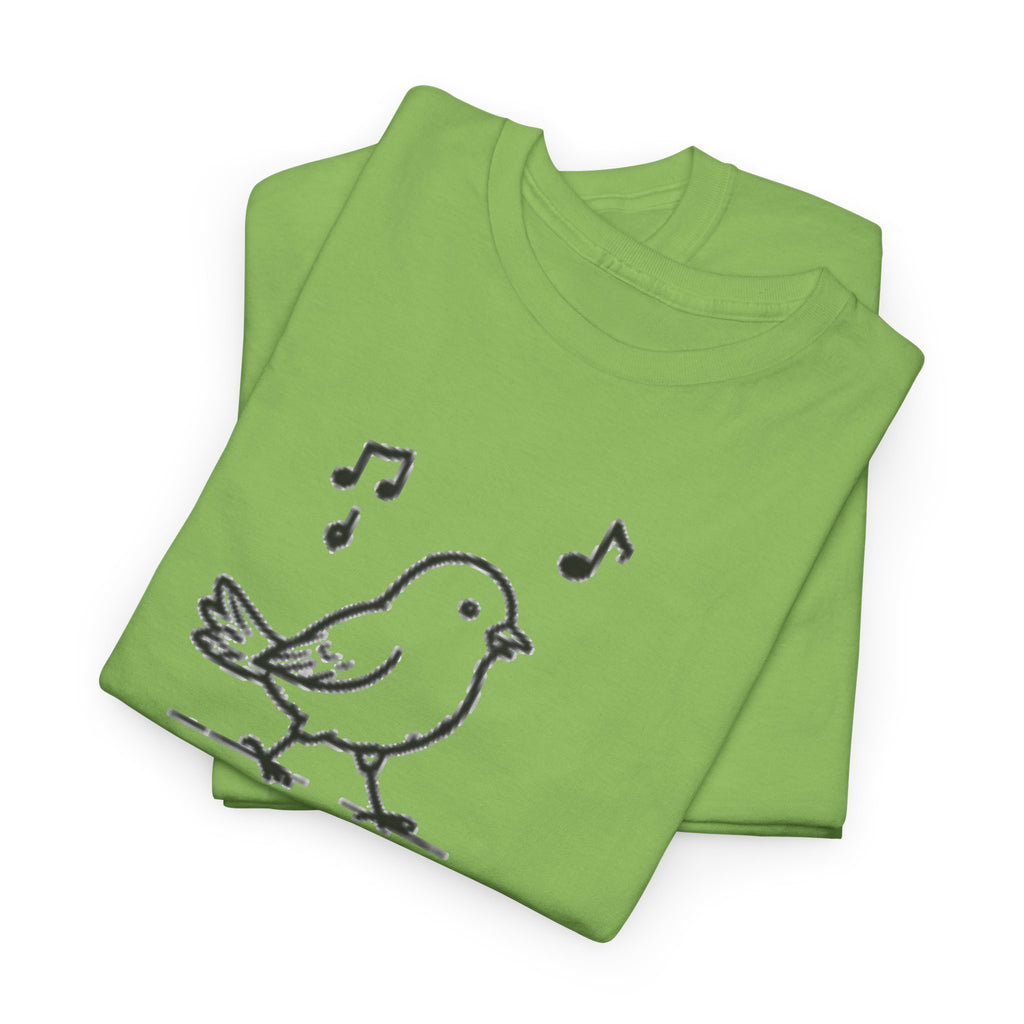 Bird Graphic Tee — "Good Days Are For Chirping" Cute Positive T-Shirt