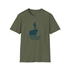 Hiker on Cliff T-Shirt