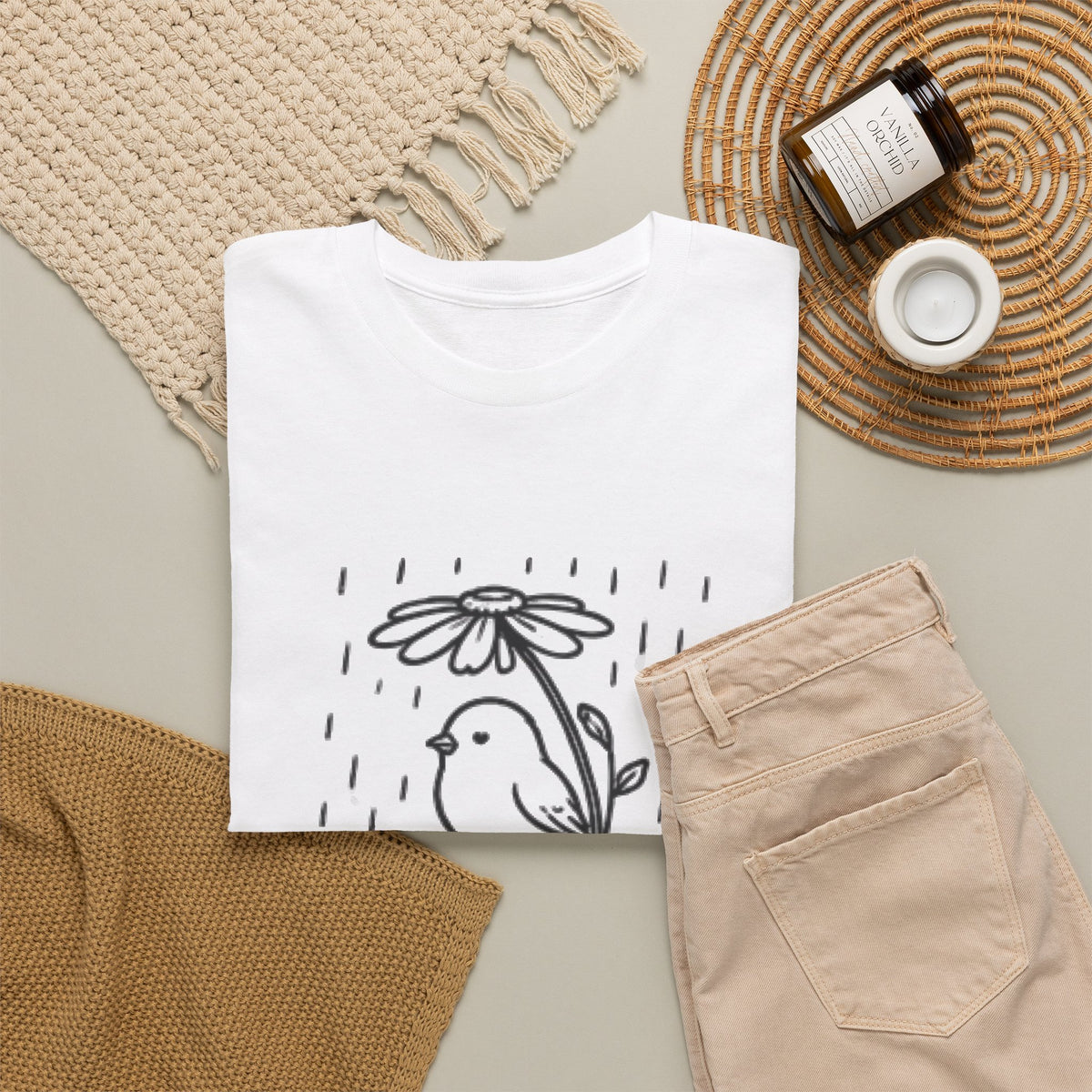 Grow Through What You Go Through T-Shirt — Inspirational Bird Tee