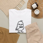 T-Shirt — "Feral But Polite" Funny Bird Graphic Tee