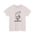 Choose Joy T-Shirt — Cute Bird 'Peck Negativity' Graphic Tee