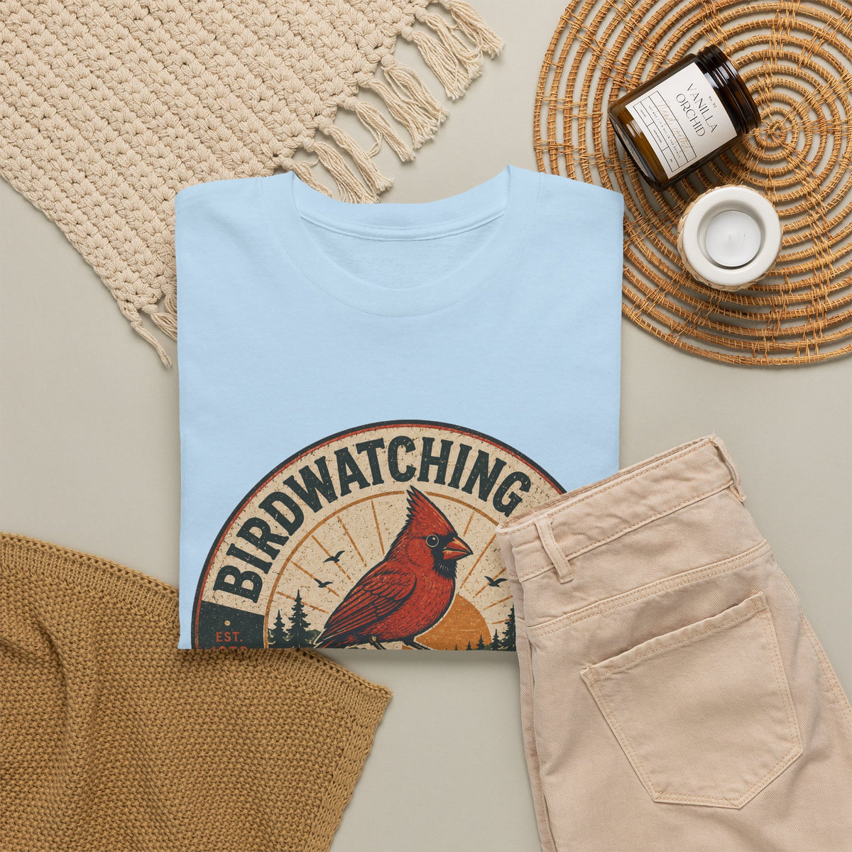 Birdwatching Club T-Shirt — Cardinal Graphic Tee