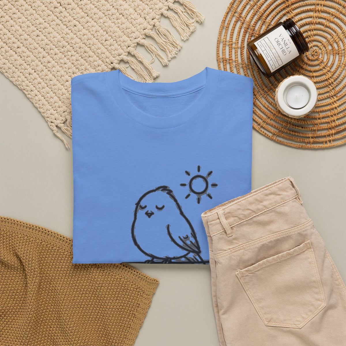 Choose Joy T-Shirt — Cute Bird 'Peck Negativity' Graphic Tee