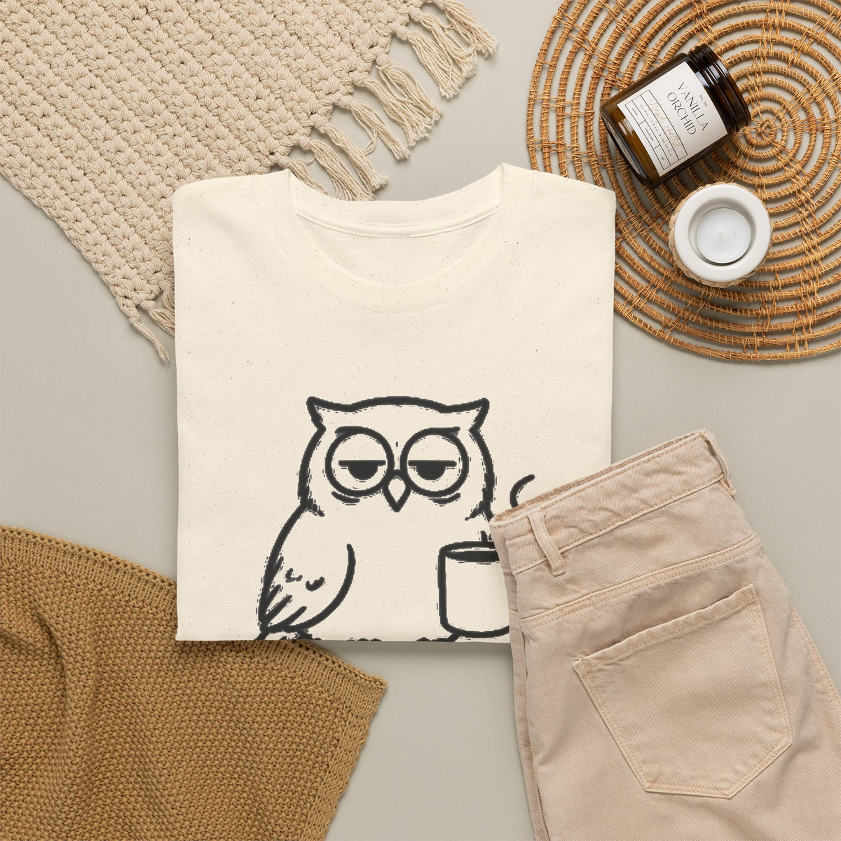 Early Bird, Worse Mood Owl T-Shirt – Funny Coffee Lover Tee