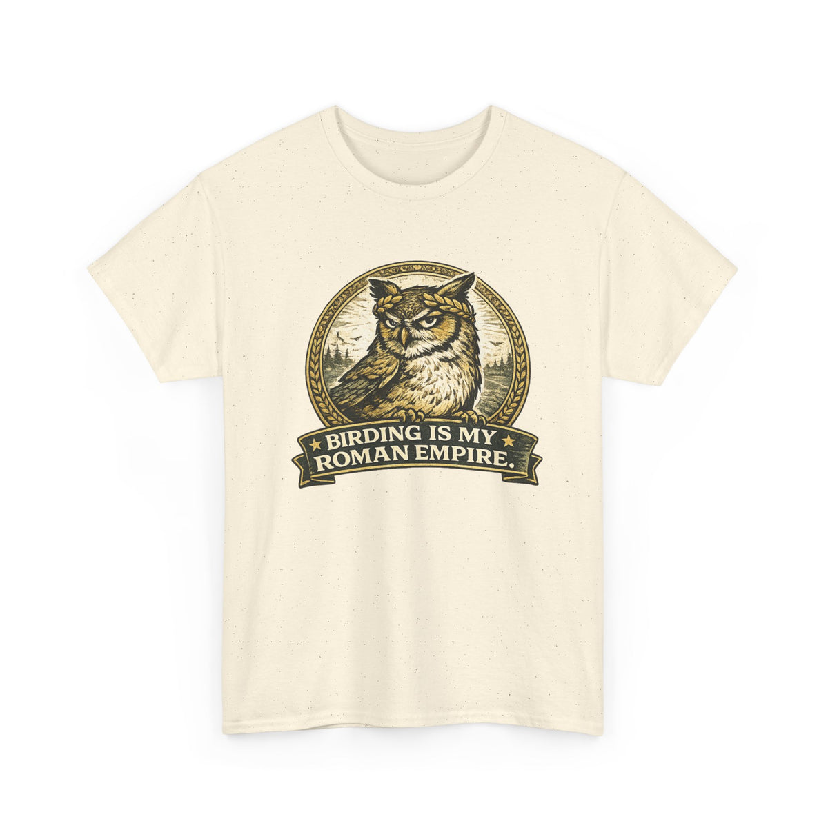 Birding Is My Roman Empire Tee — Owl Birdwatching Graphic T-Shirt