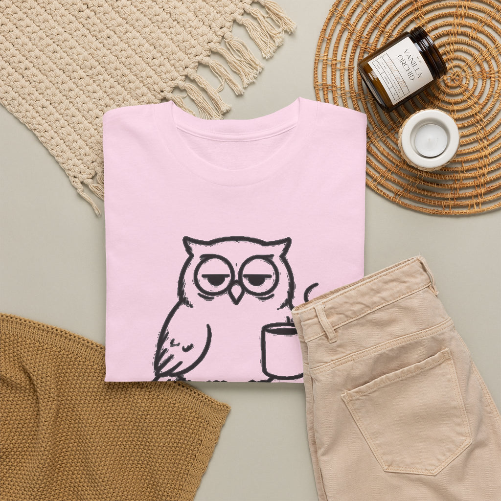 Early Bird, Worse Mood Owl T-Shirt – Funny Coffee Lover Tee