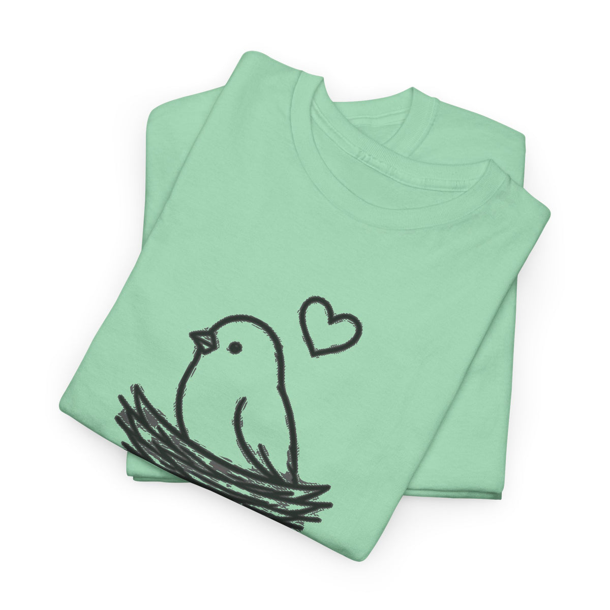 Home Is Where You Roost T-Shirt — Cute Bird Nest Tee