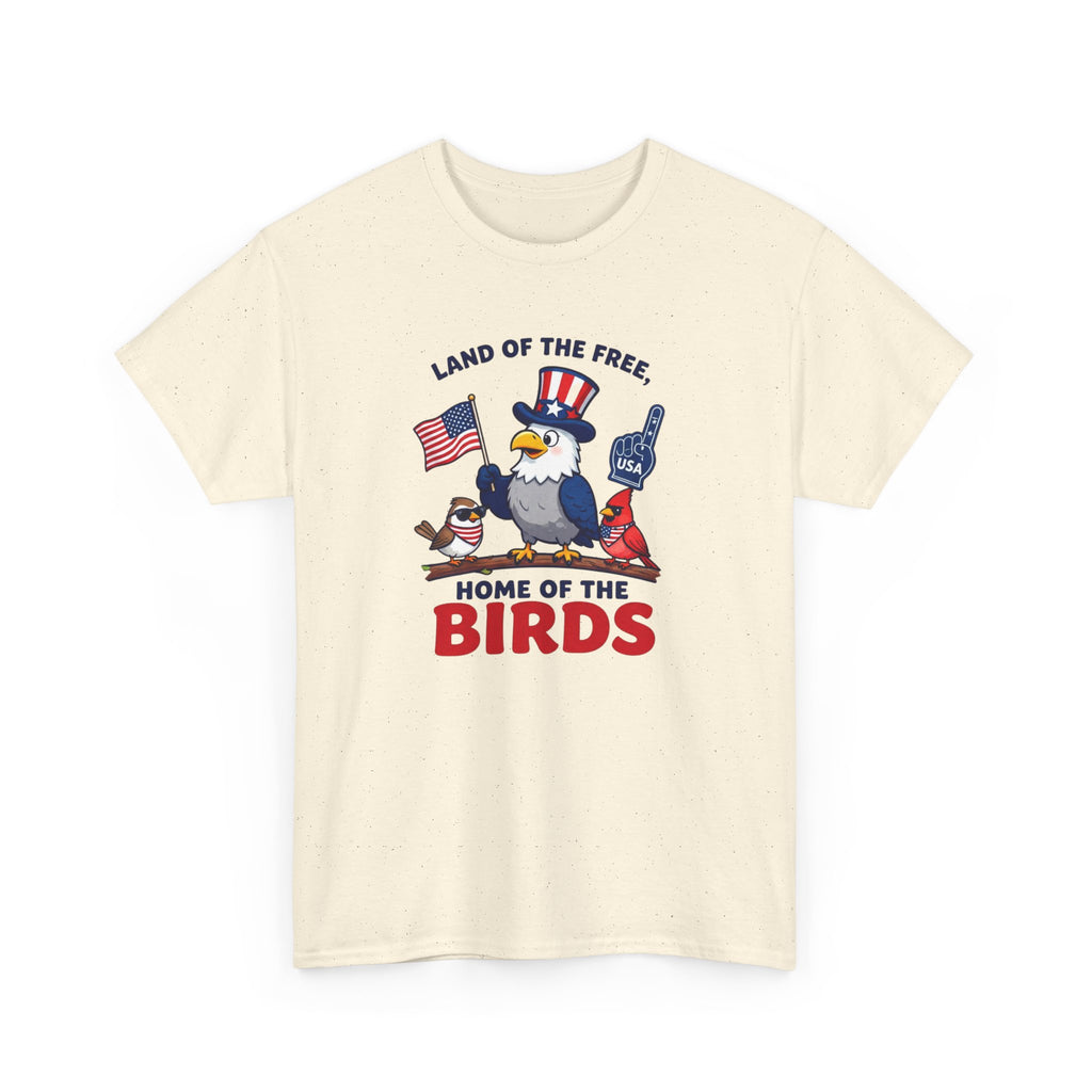 Patriotic 'Land of the Free, Home of the Birds' T-Shirt