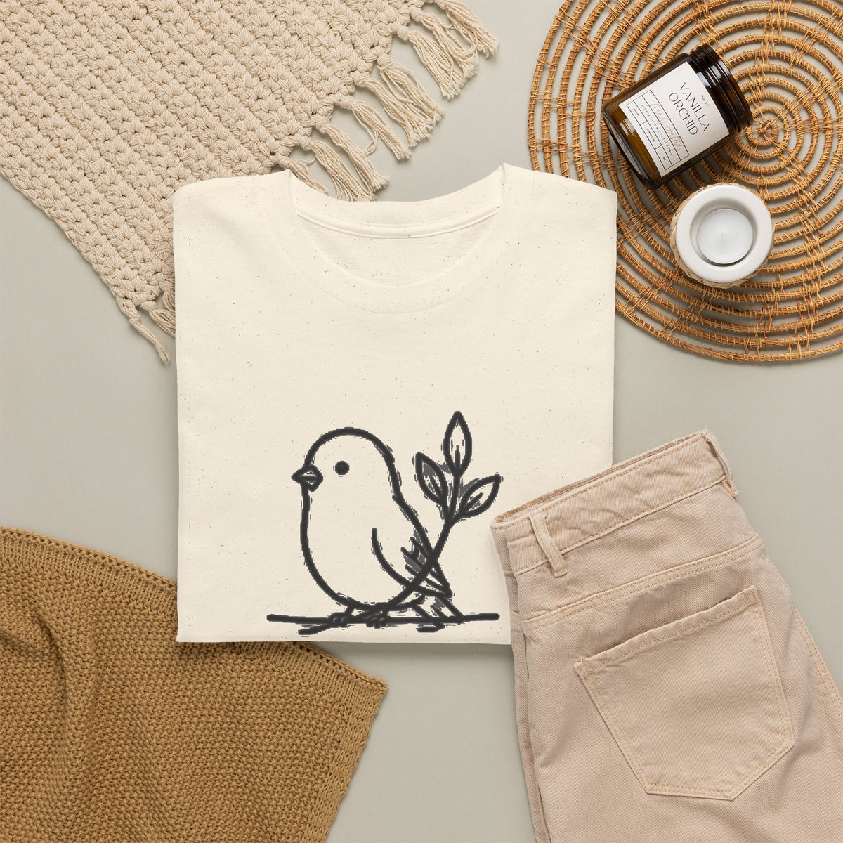 Inspirational Bird T-Shirt — "Grow Through What You Go Through" Motivational Tee
