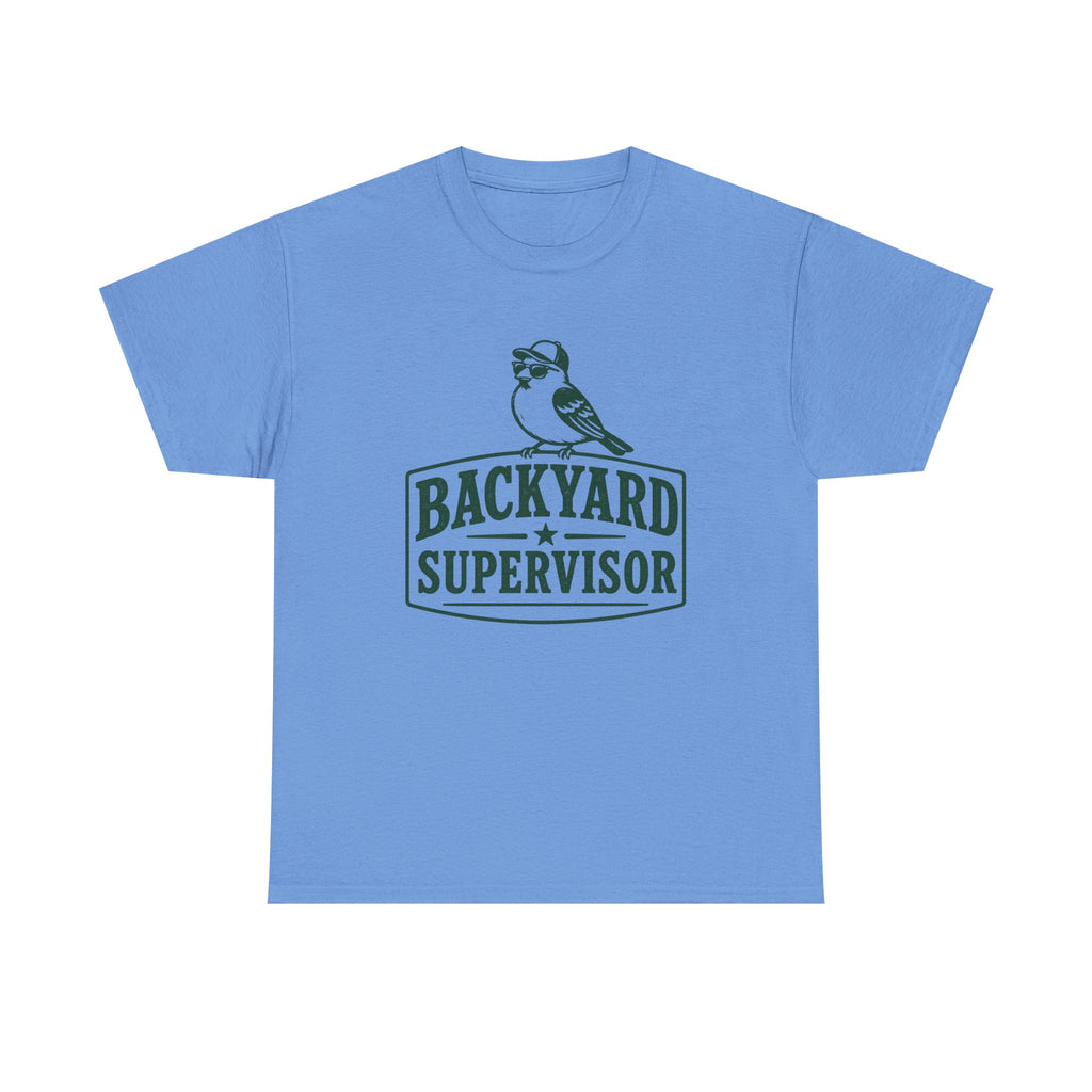 Backyard Supervisor T-Shirt — Birdwatching Garden Graphic Tee