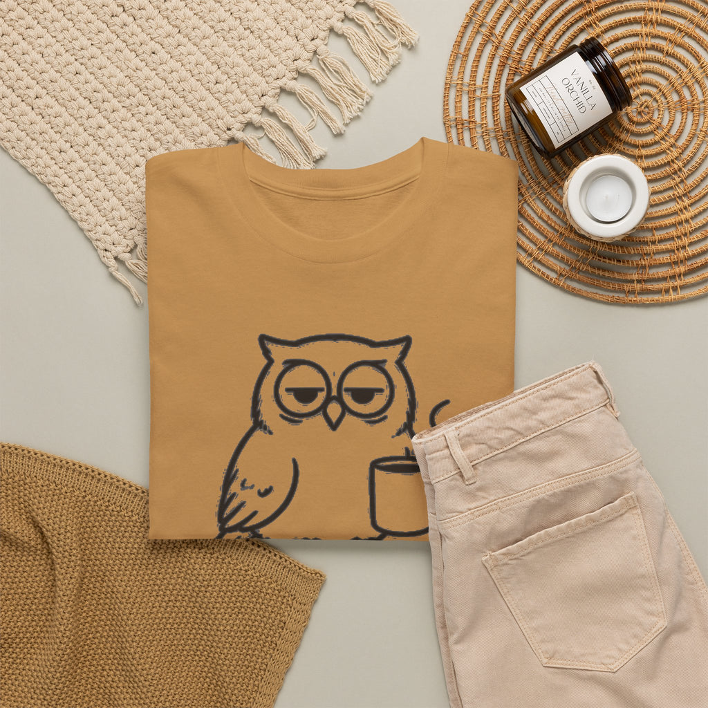 Early Bird, Worse Mood Owl T-Shirt – Funny Coffee Lover Tee