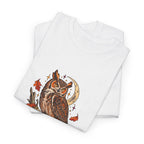 Night Shift Owl T-Shirt — Vintage Autumn Owl Graphic Tee