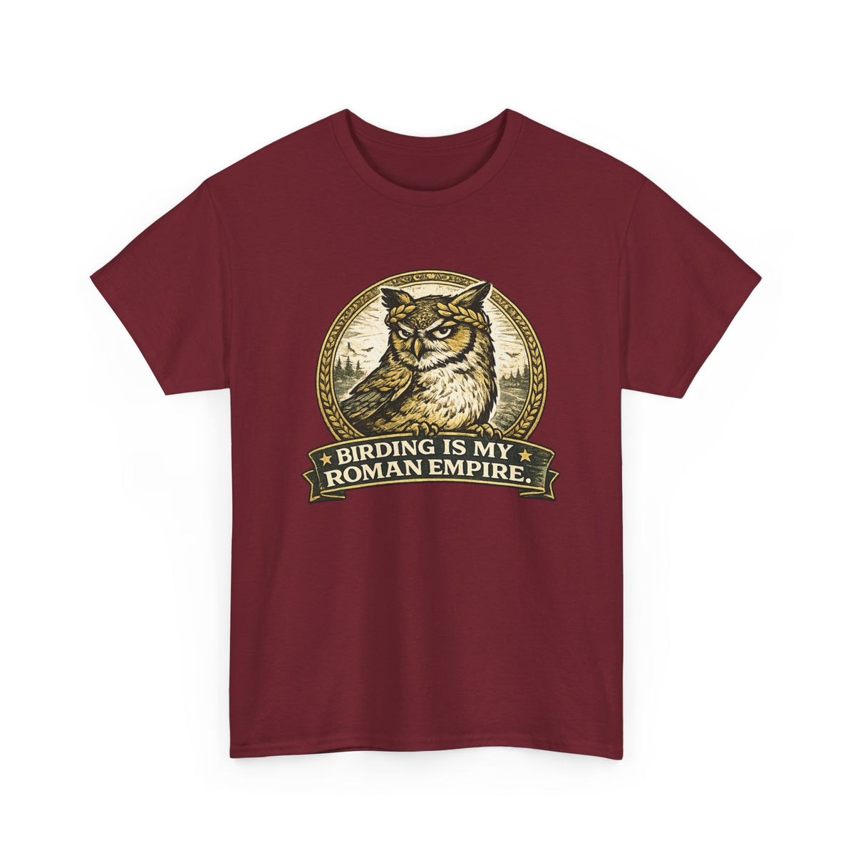 Birding Is My Roman Empire Tee — Owl Birdwatching Graphic T-Shirt
