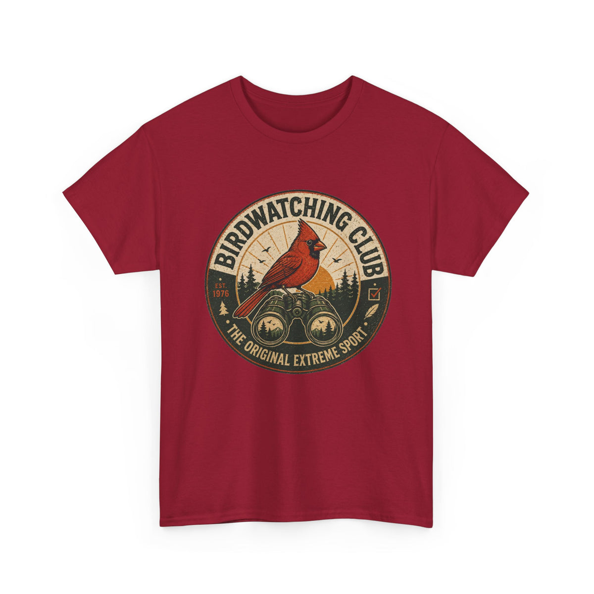 Birdwatching Club T-Shirt — Cardinal Graphic Tee
