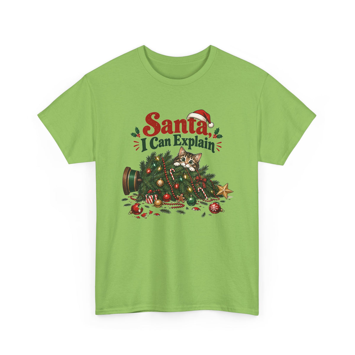 Santa I Can Explain T-Shirt — Funny Christmas Holiday Tee