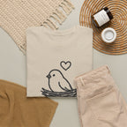 Home Is Where You Roost T-Shirt — Cute Bird Nest Tee