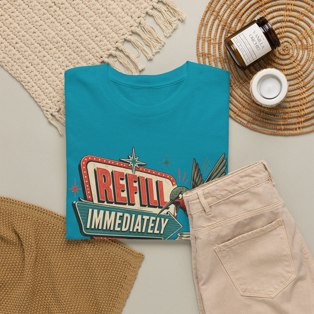 Refill Immediately Hummingbird Tee