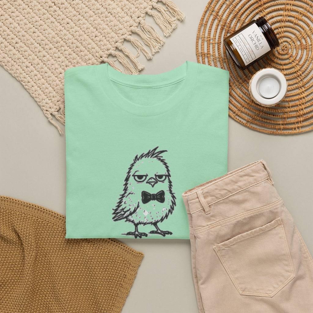 T-Shirt — "Feral But Polite" Funny Bird Graphic Tee