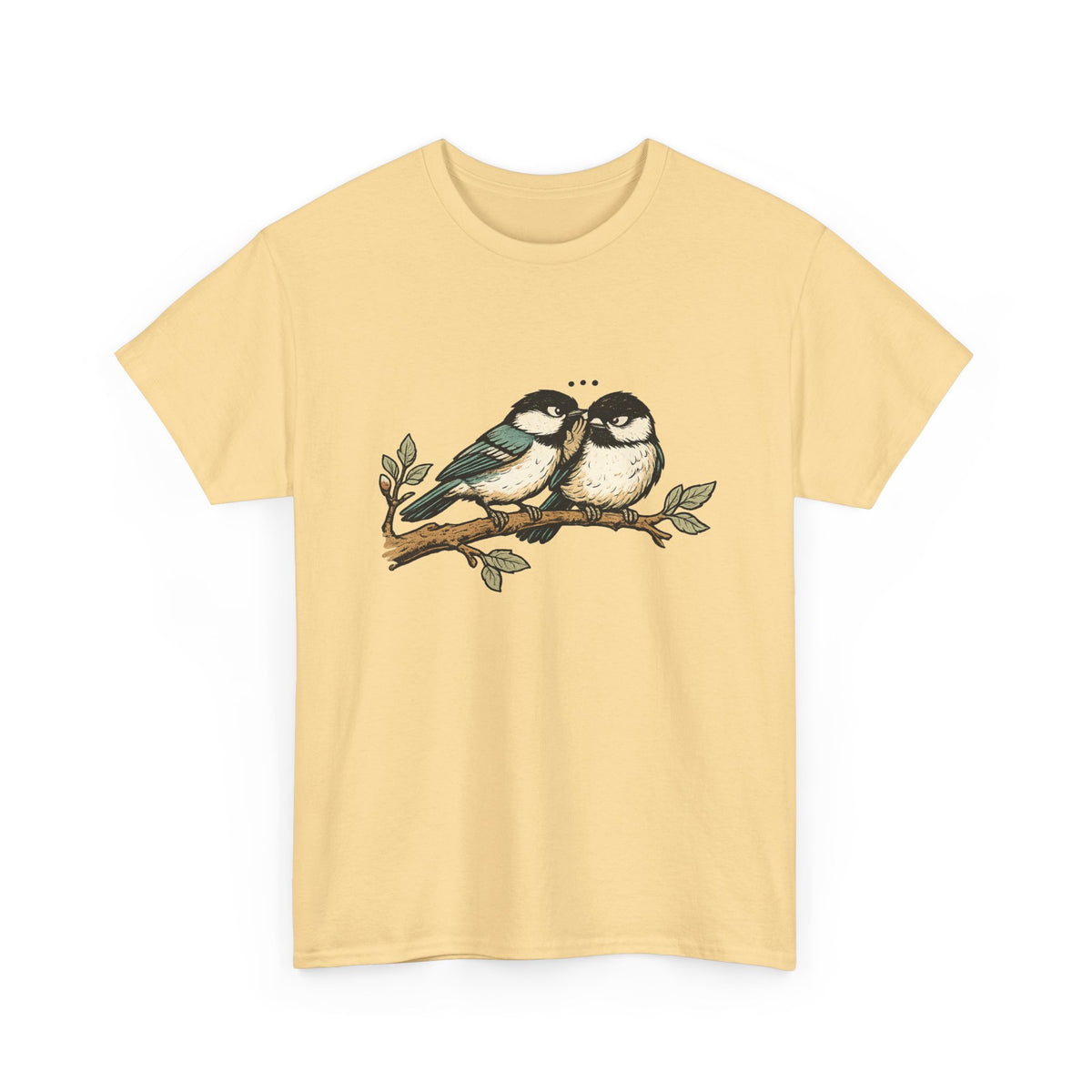 Birds on a Branch T-Shirt — Cute Pairing Songbird Graphic Tee