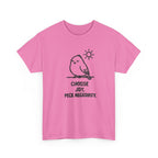 Choose Joy T-Shirt — Cute Bird 'Peck Negativity' Graphic Tee