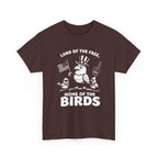 Land of the Free, Home of the Birds T-Shirt — Patriotic Eagle & Chick Tee