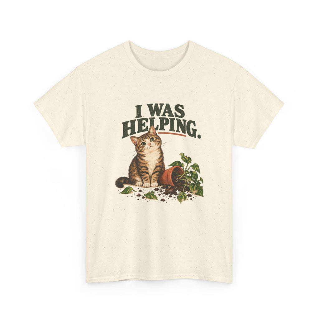 Cat “I Was Helping” T‑Shirt