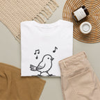 Bird Graphic Tee — "Good Days Are For Chirping" Cute Positive T-Shirt