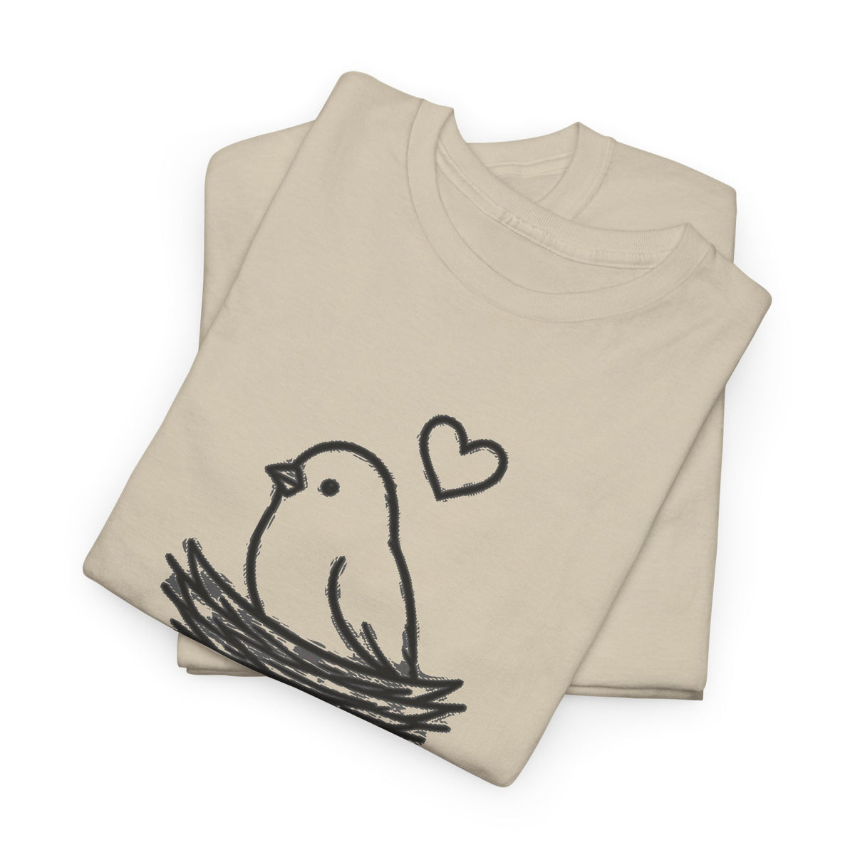 Home Is Where You Roost T-Shirt — Cute Bird Nest Tee