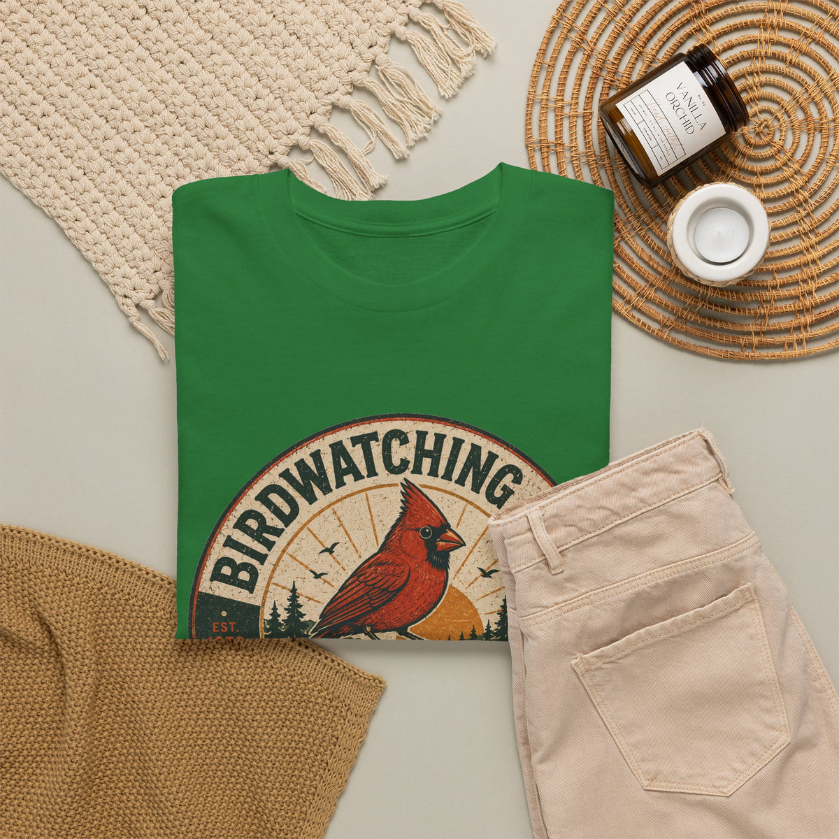 Birdwatching Club T-Shirt — Cardinal Graphic Tee