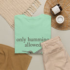 Hummingbird Tee — "only humming allowed" Vintage Bird Graphic Shirt