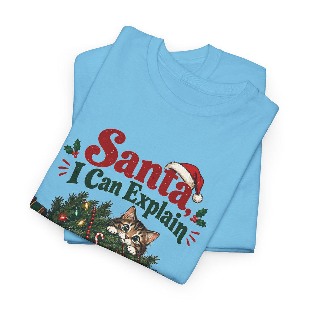 Santa I Can Explain T-Shirt — Funny Christmas Holiday Tee