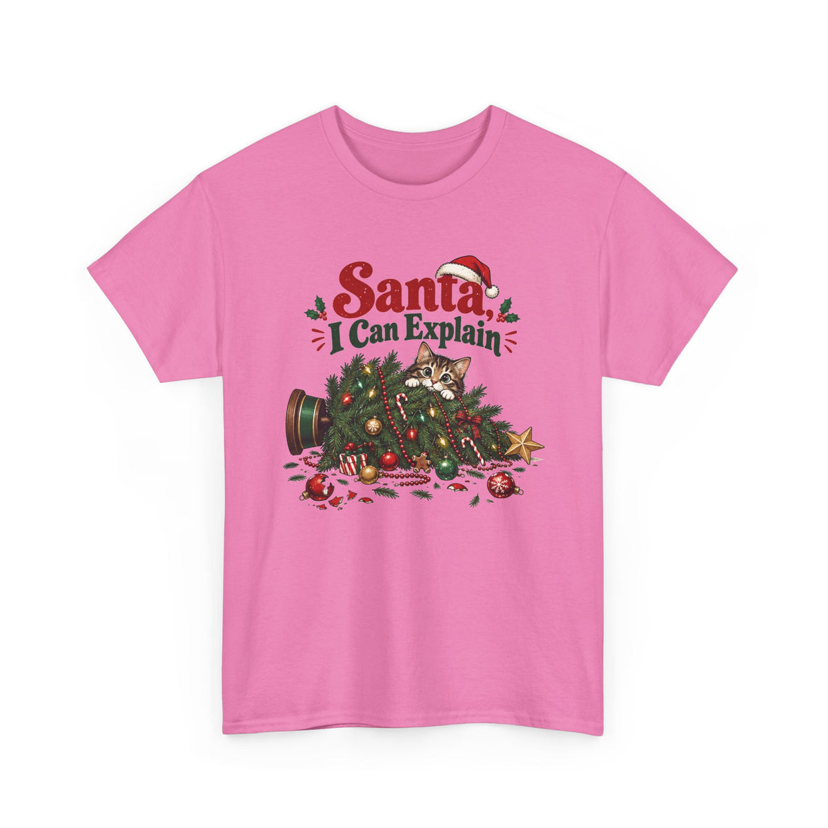 Santa I Can Explain T-Shirt — Funny Christmas Holiday Tee