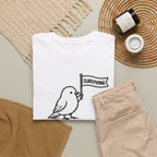 Bird "Surviving on Caffeine and Seeds" Tee