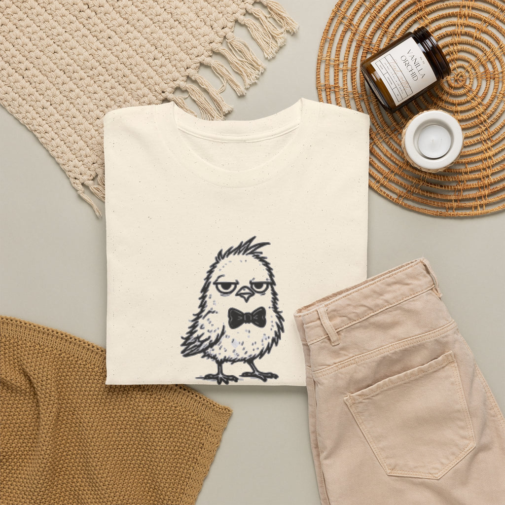 T-Shirt — "Feral But Polite" Funny Bird Graphic Tee