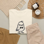 T-Shirt — "Feral But Polite" Funny Bird Graphic Tee