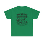 Bird Bath Supervisor T-Shirt — 'Everyone Remain Calm' Vintage Garden Tee