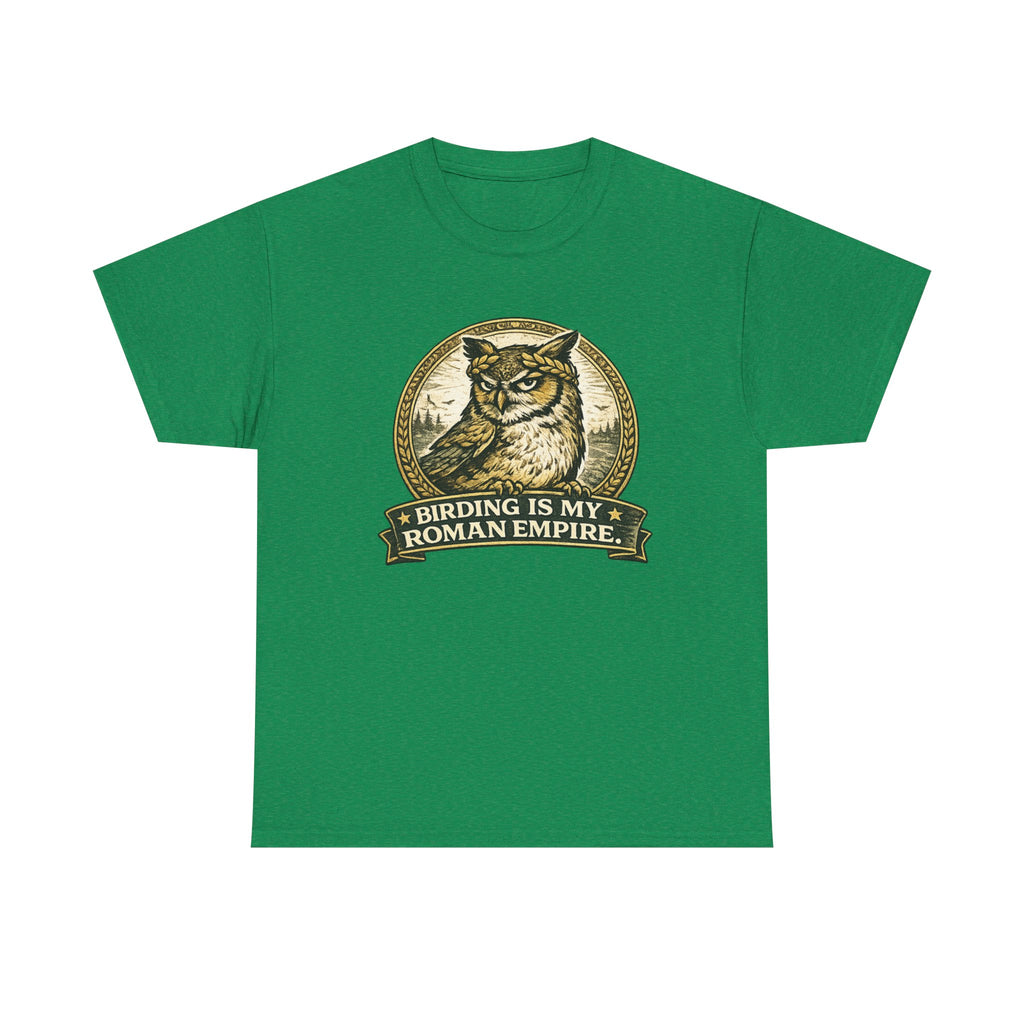 Birding Is My Roman Empire Tee — Owl Birdwatching Graphic T-Shirt